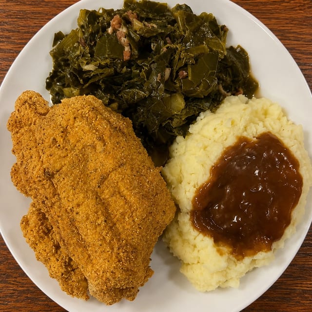 Fried Catfish Dinner.